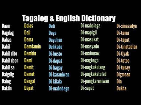 tagalog words that end with ing|Google Translate.